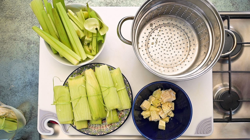 Cocción Horizontal Tamal de Elote