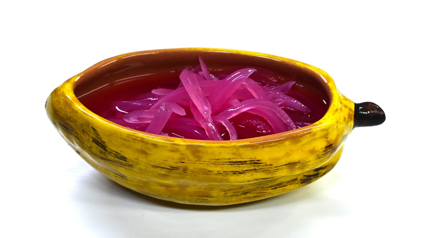 Historia de la Cebolla Morada Encurtida QR