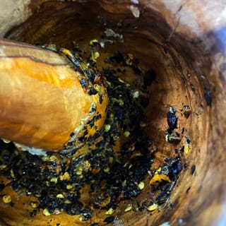 machaque todos lo chiles en el kutero