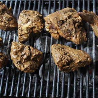 ase las piezas de gallina