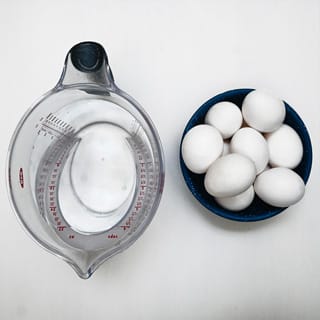 Huevos cocidos ingredientes