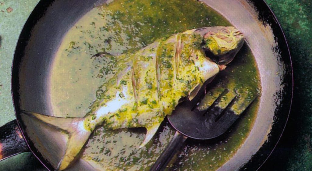 Historia del Pámpano en Salsa Verde Estilo Champotón