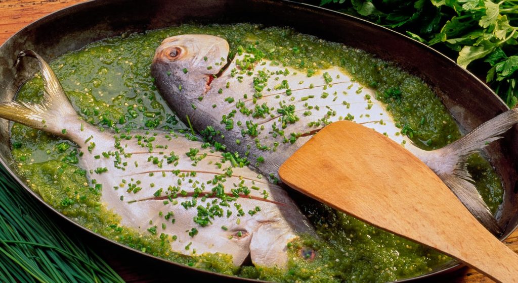 Pámpano en Salsa Verde Estilo Champotón