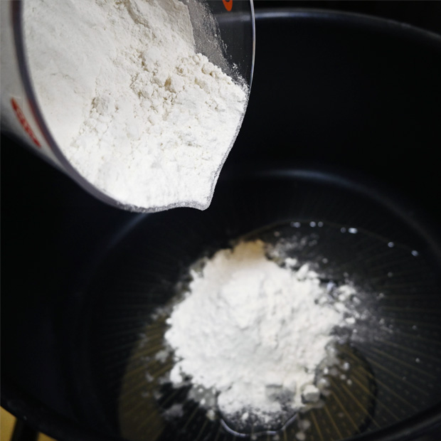 Harina pebre manteca