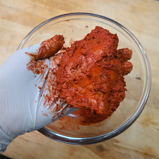 Pollo en pebre marinado