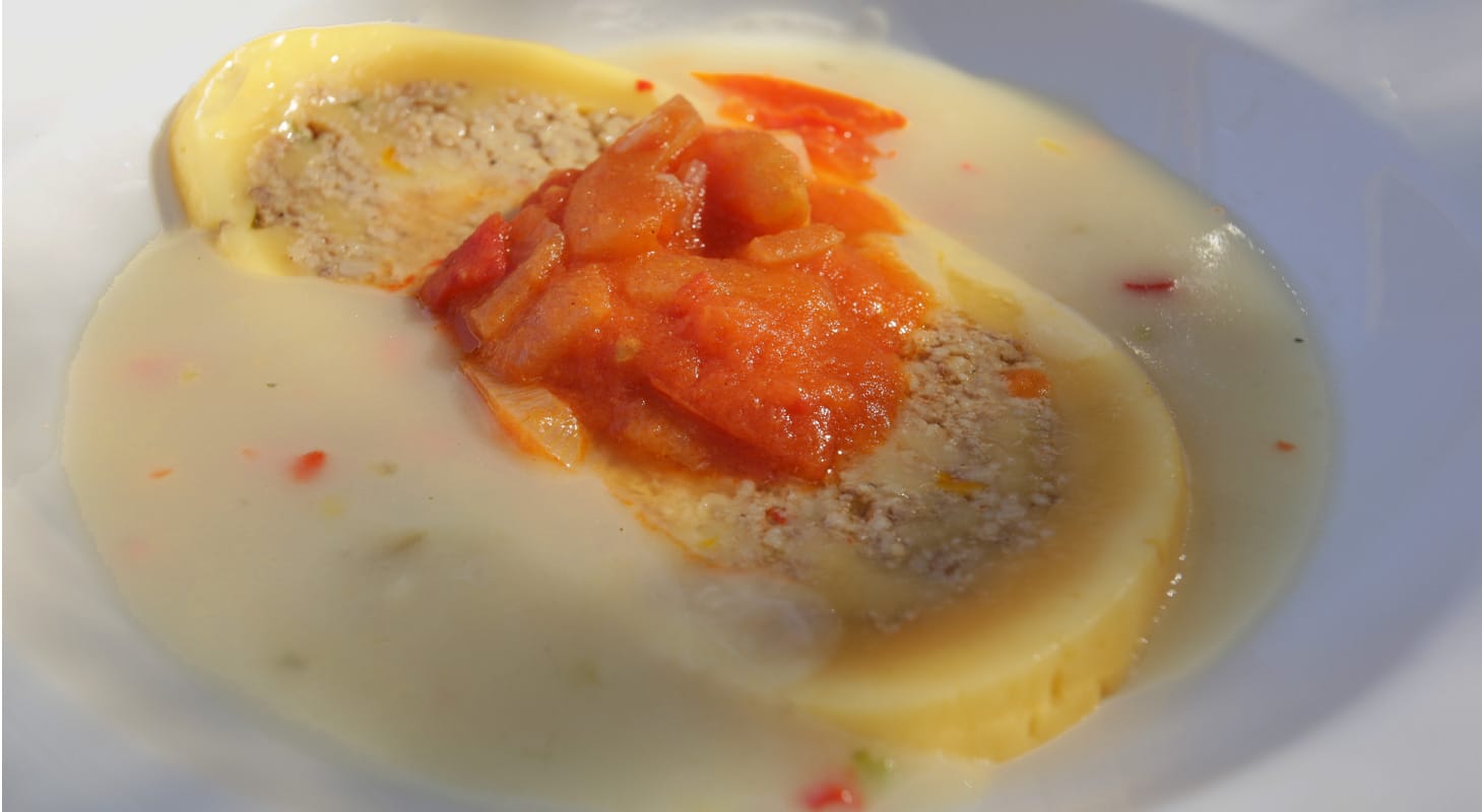 Queso Relleno Rebanado