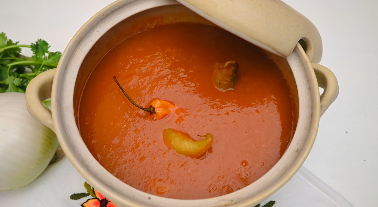 Salsa de Tomate Rojo para Tamales de Mérida